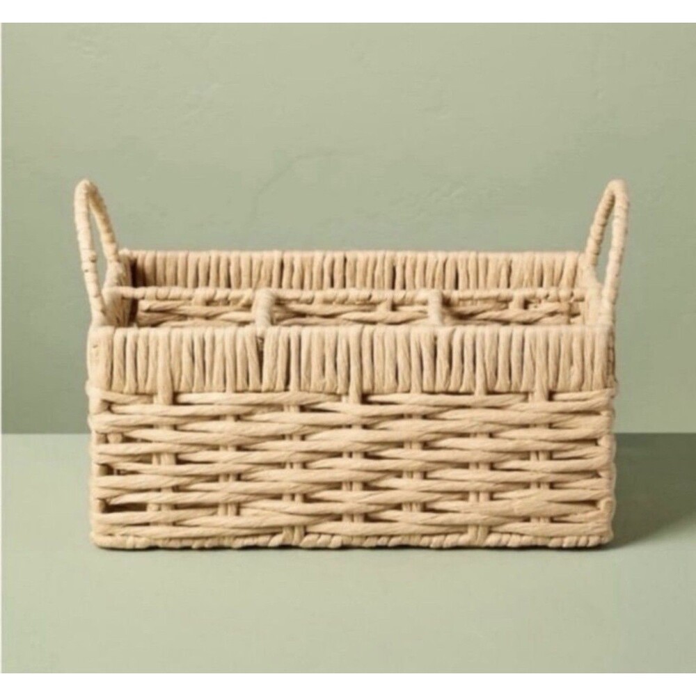 Woven Flatware Caddy Organizer – Hearth & Hand™ with Magnolia – NEW